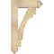 Ekena Millwork Merced Arts and Crafts Rough Sawn Bracket w/ Offset Brace, Douglas Fir, 6"W x 18"D x 30"H BKT0604X18X30MRC03RDF - alternate 3